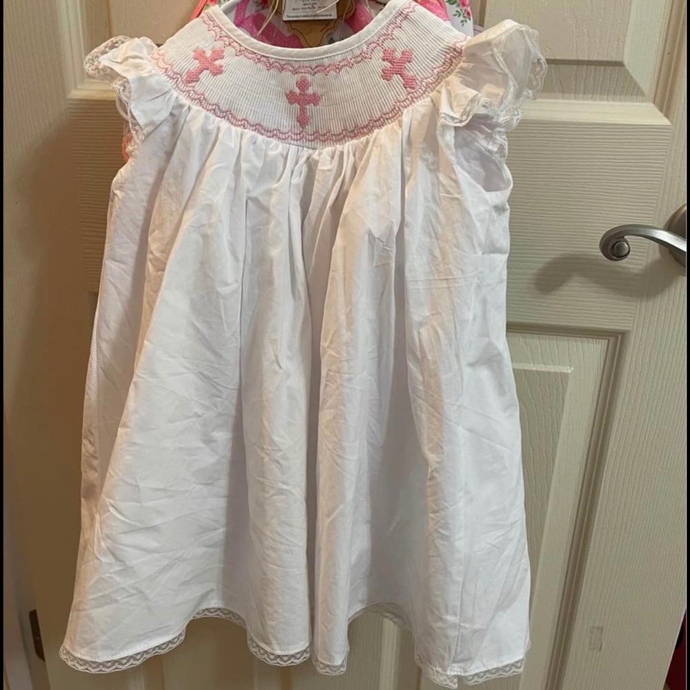 Smocked Cross dress 12 months